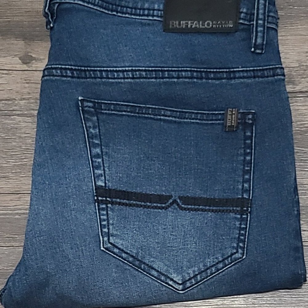Buffalo David Bitton Slim Stretch 36/32 Premium Denim Jeans PO